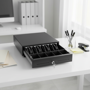 LAIBEI LB-330A ブラックメタルPOSレジキャッシュドロワー（紙幣4種、硬貨5種対応） - Product Image 5