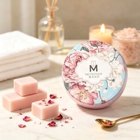 Boîtes en métal rondes pour cire parfumée, logo personnalisé, luxe, hôtel, SPA, marque privée, emballage cadeau, boîte métallique
