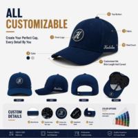Gorra de Béisbol de 5 Paneles con Perforaciones Láser, Impermeable y de Secado Rápido, con Parche de Silicona Personalizado para Campismo y Senderismo al Aire Libre