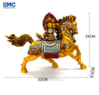 SMC Elegante Langlebige Handgefertigte Maßgeschneiderte Künstlerische Harz-Skulptur Chinesisches Pferd 3D Unregelmäßige Form Personalisiertes Sammlerstück Geschenk