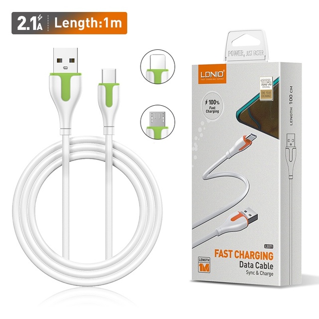 Factory Original Mobile Data Cable 2.1A Fast Charging Cable Superior Quality PVC USB Cable for Phone