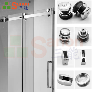Accessoires de salle de douche SANON 304 <span class=keywords><strong>miroir</strong></span> Inox quincaillerie de <span class=keywords><strong>porte</strong></span> <span class=keywords><strong>coulissante</strong></span> Kit de quincaillerie pour <span class=keywords><strong>porte</strong></span> en verre de salle de bain - Product Image 2