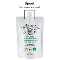 Sac d'emballage autoportant avec bec verseur 959ML 160 microns en PET/AL/NY/PE, vert, jaune, noir, blanc, verni brillant, réutilisable pour produits de nettoyage
