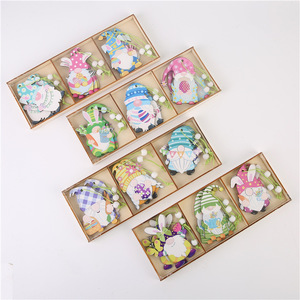 Boîte décorative en bois en forme de lapin de Pâques 24x9x1,5cm, décoration intérieure artisanale pour le printemps - Product Image 1