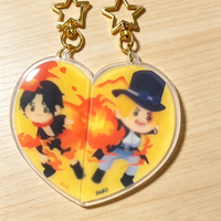 Portachiavi Magnetico Bifacciale in Acrilico con Stampa UV Personalizzata, Charm Anime Cartoon Fai-da-Te per Regali e Merchandise Fandom