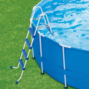 Có thể gập lại hồ bơi thang mạnh mẽ chống trượt bước một khung PVC hồ bơi thang cho trên mặt đất hồ bơi - Product Image 4