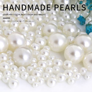 Cuentas Sueltas de Imitación de Perla ABS Sin Agujero, Accesorios de Ropa, Pulseras de Moda DIY, Collares, Accesorios de Joyería Hechos a Mano - Product Image 5