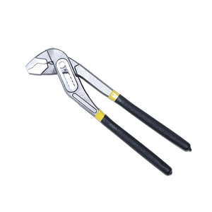 Adjustable Pipe Pliers 1 In To 1/2 In Jaw Width Serrated Chrome Vanadium Steel Industrial Grade Tool - Product Image 1
