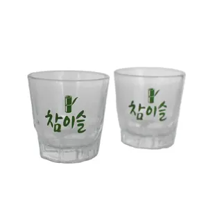 Wodka trinken Schnaps gläser Whisky Tasse 50ml einzigartige koreanische Soju Glas Tasse Set benutzer definierte Soju Glas