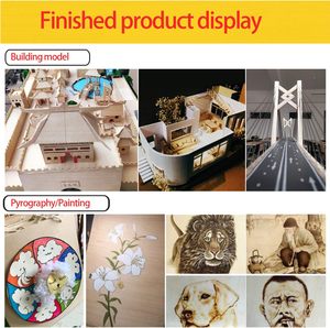 Legno non finito, 15 confezioni fogli di tiglio tavola di legno per la casa di aerei barca di arti e mestieri, in legno fai da te ornamenti - Product Image 4