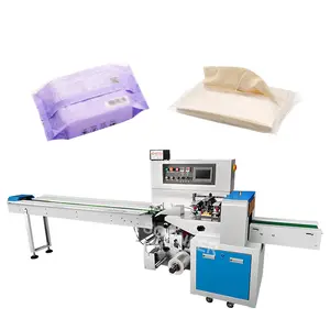 Automatic horizontal facial tissue paper napkin packaging packing machine