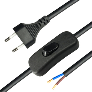 Hot <span class=keywords><strong>Cord</strong></span> Dimming 2.5A EU cắm H03VVH2-F 2*0.75mm2 2m cáp điện AC Cáp Điện mở rộng dây với dimmer chuyển đổi on/off - Product Image 5