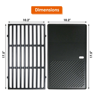 Grille de barbecue en fonte pré-culottée résistante aux hautes températures, robuste, pour grillades en extérieur, marque personnalisée, vente en gros, directement de l'usine - Product Image 2