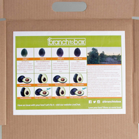 Boîte d'emballage d'ondulation en carton de fruits personnalisée avec intercalaires en carton