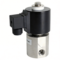 Vanne solénoïde pilote à eau COVNA 1/4''-3/8'' DN08 à filetage BSP, orifice de 1,5 mm, haute pression 100/200/250 bars, 24 V, haute température