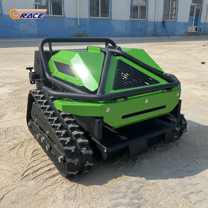 Livraison Gratuite Tondeuse Robot RC sur Chenilles 600mm à Démarrage Électrique et Essence pour Pentes, Tondeuse à Gazon Télécommandée Économique - Product Image 2
