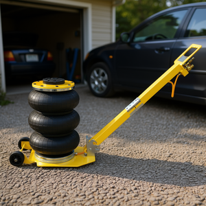 Martinetto Pneumatico a Tre Sacche 3T (6600 libbre) per Auto, Colore Giallo, con Design Pieghevole Facile - Product Image 2