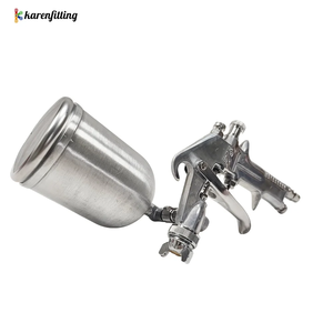 Pistolet de peinture pneumatique F-75 avec réservoir supérieur et inférieur, haute atomisation pour meubles, revêtements automobiles et adhésifs - Product Image 5