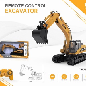 6515A 1/20 Véhicule d'ingénierie télécommandé 40 MHz multifonctionnel avec déchargement à un clic et tour rotative manuelle, Excavatrice RC - Product Image 6