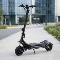 Skuter Listrik Dewasa J30MAX 3000W Motor Ganda Ban Tubeless 11 Inci Aluminium Alloy Komuter 60km 150kg Suspensi Depan/Belakang