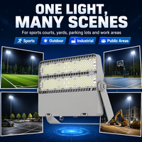 Projecteur LED modulaire OEM 300W pour stade, module détachable, entretien facile, installation par pince sur poteau