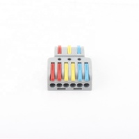 Bloque de terminales divisor de cable universal compacto 2 6 Mini rápido conector de Cable de cableado compacto 3P para lámpara LED Push-in