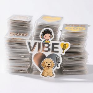 Vinyl <b>Waterproof</b> Adhesive <b>Labels</b> Custom Printed Transparent Clear Sticker <b>Labels</b> - Product Image 2