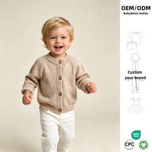 Maglione Casual Unisex per Bambini in Lana Traspirante ed Ecologica, Collo Alto Vintage a Strato Singolo per l'Autunno - Product Image 1
