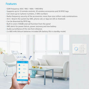 {Fabricante} Etiger GSM ES-S3B Sistema de Alarma Inalámbrico GSM para el Hogar Inteligente, Sistema de Seguridad Antirrobo para el Hogar - Product Image 6