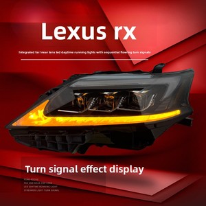 Conjunto de Faros Delanteros para <span class=keywords><strong>Lexus</strong></span> RX270 09-15, Modificados con Luces LED de Circulación Diurna y Señal de Giro, 24V 55W - Product Image 3