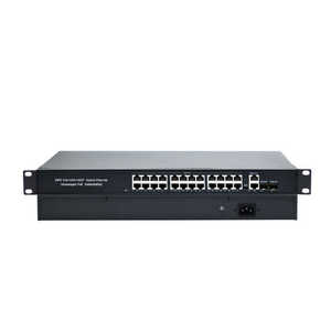 24 Ports <b>POE</b> Gigabit Ethernet <b>Switch</b> with 400W 10/100M+2 Uplink 2*1000Mbps SFP Port 250 Meter Metal Standard Network <b>Switch</b> - Product Image 3