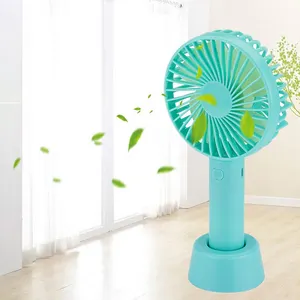 Barato 3 velocidades silencioso pequeño ventilador eléctrico portátil de mano soporte escritorio USB recargable deportes bolsillo Mini ventilador