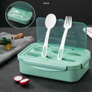 Lonchera Portátil de Doble Capa sin BPA Syh661 al por Mayor, Lonchera Bento para Oficina y Escuela con Cuchara y Tenedor, Contenedor de Almacenamiento para Niños - Product Image 5