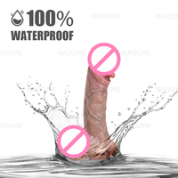 Flüssigsilikon-Dildo-Vibrator für Frauen, Künstlicher Penisförmiger Sexspielzeug mit Teleskopfunktion, Heizung und Kabelloser Fernbedienung