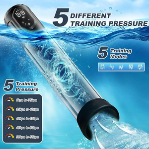 Kit d'entraînement électrique pour la masturbation masculine, pompe à vide pour l'agrandissement du pénis, pompe pour la dysfonction érectile avec anneau pénien - Product Image 3