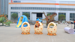 Modèle d'œuf de dinosaure artificiel en fibre de verre personnalisé pour l'amusement, Chuangying CY-AD-3, capteurs de position infrarouges - Product Image 4