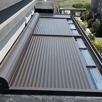 Auvent rétractable électrique en aluminium, pare-soleil, isolation thermique, imperméable, pour véranda, toit en verre, villa, terrasse