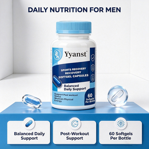 Men's Sports Recovery Softgel Capsules 60pcs 800mg Support <b>Post</b> Workout Status Maintain Physical Energy Daily Supplement for Men - Product Image 4