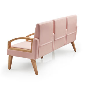 Chaises d'attente personnalisées pour hôpitaux, salles d'attente, 4 places, ensemble de chaises médicales pour centres commerciaux, hôtels, design contemporain en tissu - Product Image 6