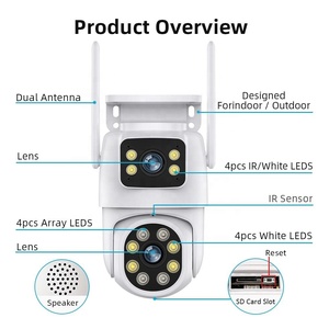 Cámara Inteligente PTZ Jortan A30 6MP para Interiores, IP66, con 3 Antenas, WiFi P2P, Audio Bidireccional, Sensor CMOS, H.265, Almacenamiento en la Nube - Product Image 3