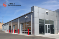 Bâtiment préfabriqué durable pour la logistique, grand entrepôt de distribution préfabriqué