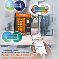 Distributeur automatique de nourriture chaude, distributeur automatique de sandwichs et de snacks avec élévateur, distributeur automatique de nourriture congelée avec micro-ondes