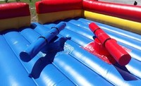 Jeu de gladiateur gonflable Commercial, poussière, pour adultes, offre spéciale