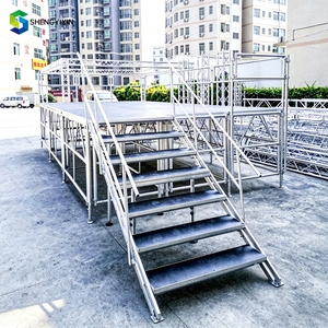 Piattaforma di fase in alluminio rimovibile portatile per concerto di nozze eventi di concerto modulare - Product Image 6
