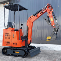 Mini-excavatrice de 1,5 tonne, 1,7 tonne - 2 tonnes, petite excavatrice avec certification EPA CE Euro 5 pour travaux de terrassement