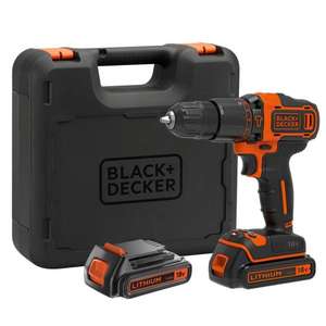 BLACK & DECKER-Taladro inalámbrico de iones de litio, con percusión, 2 baterías y cargador, 18V, 2 - Product Image 3