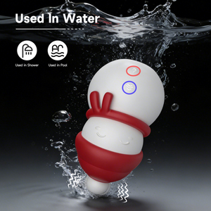 S-Hande Nuovo Arrivo Vibratore per Coppie 5 in 1 Staccabile con 5 Frequenze per Clitoride o Capezzoli a Forma di Pupazzo di Neve - Product Image 4