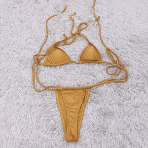 Maillot <span class=keywords><strong>de</strong></span> bain <span class=keywords><strong>2</strong></span> <span class=keywords><strong>pièces</strong></span> à nouer sur le côté, maillots <span class=keywords><strong>de</strong></span> bain sexy, micro string, nouvelle arrivage 2025 - Product Image 5