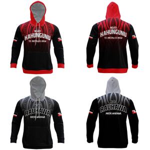 Sweat-shirts tribaux maoris personnalisés FQ Impression par sublimation Tatouage <span class=keywords><strong>maori</strong></span> Manches longues Pull Tuhoe en polyester avec poche avant - Product Image 5