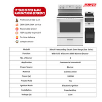 Cuisinières à induction 30 pouces 4 feux avec four électrique 220V – Modèle 2026 en stock